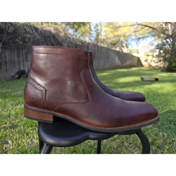 La Milano Leather Men's Dressy Ankle Boots - Cognac - Size 13 NEW W/O BOX - Picture 8 of 10